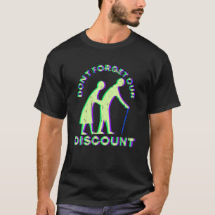 Camiseta Antiguo Descuento Personas Mayores Gag Humor Diver