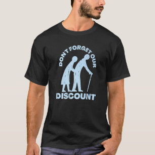 Camiseta Antiguo Descuento Personas Mayores Gag Humor Diver