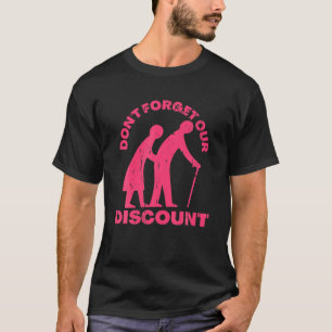 Camiseta Antiguo Descuento Personas Mayores Gag Humor Diver