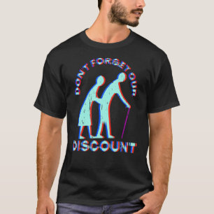Camiseta Antiguo Descuento Personas Mayores Gag Humor Diver