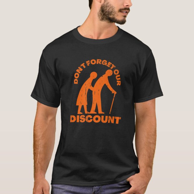 Camiseta Antiguo Descuento Personas Mayores Gag Humor Diver (Anverso)