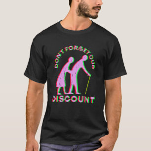Camiseta Antiguo Descuento Personas Mayores Gag Humor Diver