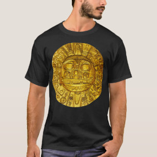 Camiseta Antiguo disco Inca Gold Sun God Original