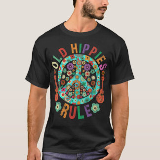 Camiseta Antiguo disfraz retro disfraz hippy Abeja girasol