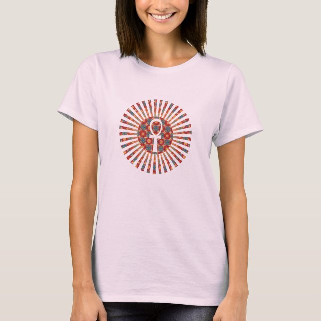 Camiseta Antiguo Egipto: Cruz Ankh (Anverso)