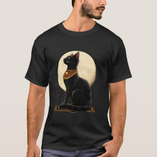 Camiseta Antiguo Egipto Egiptología Tutankamón Gato Bastet