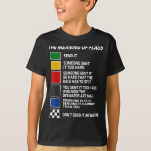 Camiseta Antiguo El Significado De Banderas De Carreras Mot