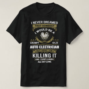 Camiseta Antiguo Electrista Automático Grumpy