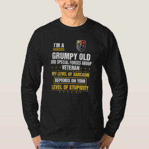 Camiseta Antiguo grupo de las fuerzas especiales, viejo y g