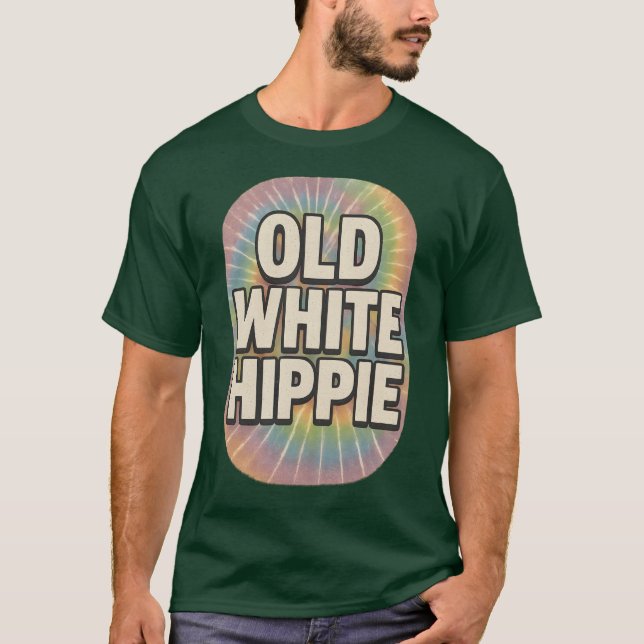 CAMISETA ANTIGUO HIPPIE BLANCO (Anverso)