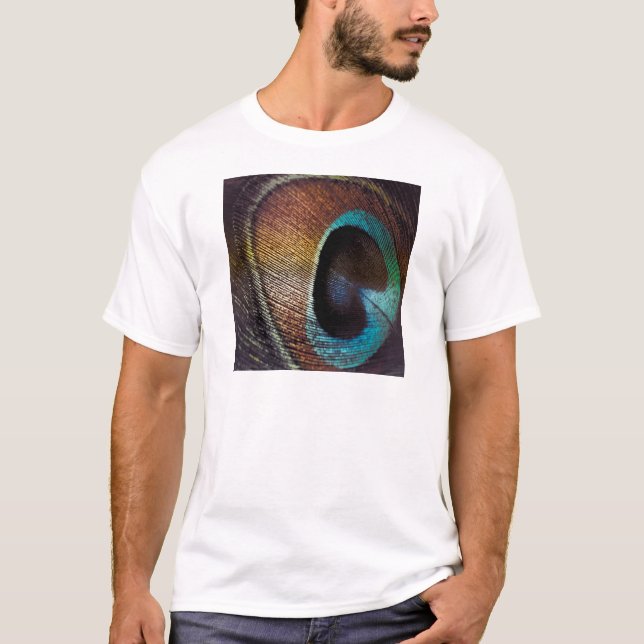 Camiseta Antiguo Hues Peacock Feather Eye (Anverso)