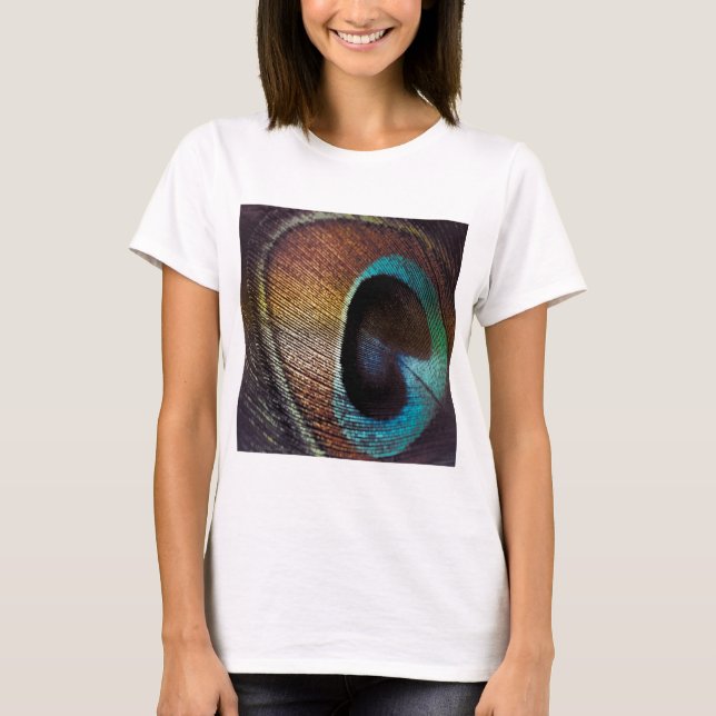 Camiseta Antiguo Hues Peacock Feather Eye (Anverso)