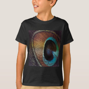 Camiseta Antiguo Hues Peacock Feather Eye