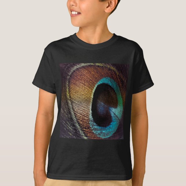 Camiseta Antiguo Hues Peacock Feather Eye (Anverso)