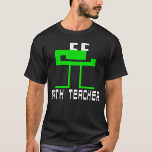 Camiseta Antiguo juego de PC escolar Matheacher Number Munc