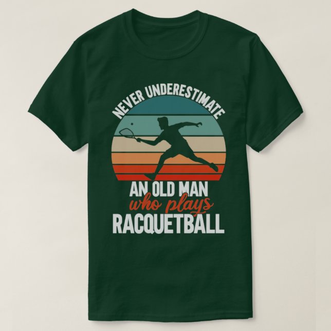 Camiseta Antiguo jugador de squash (Diseño del anverso)