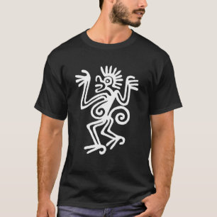 Camiseta Antiguo mono gracioso maya mexicano azteca vintage