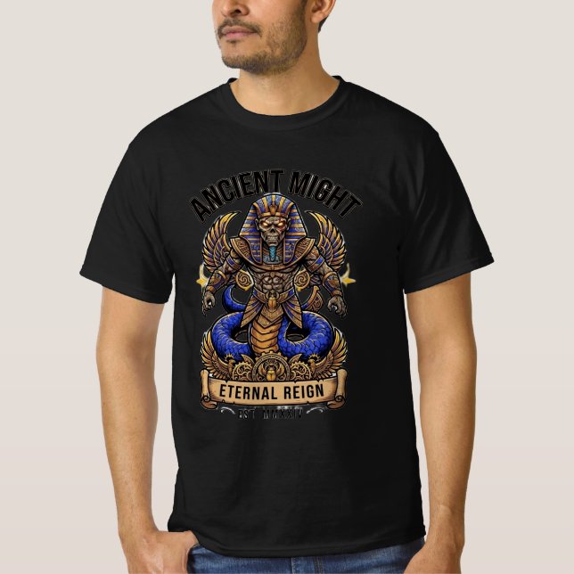 Camiseta Antiguo Poder Reinado Eterno Faraón (Anverso)