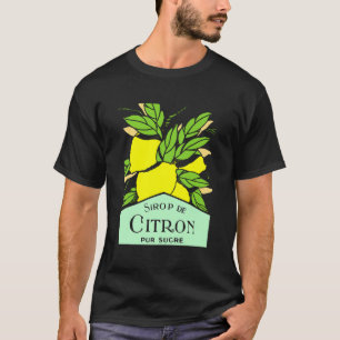 Camiseta Antiguo Poster de publicidad de Sirop de Citron Le