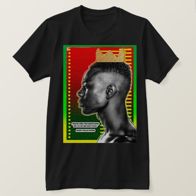 Camiseta Antiguo proverbio africano (Anverso del diseño)