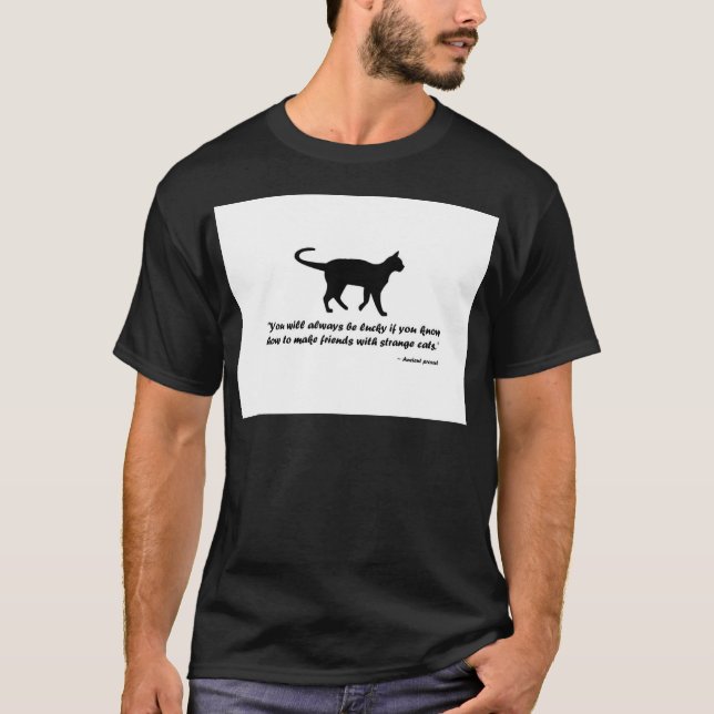 Camiseta Antiguo Proverbio Gato (Anverso)