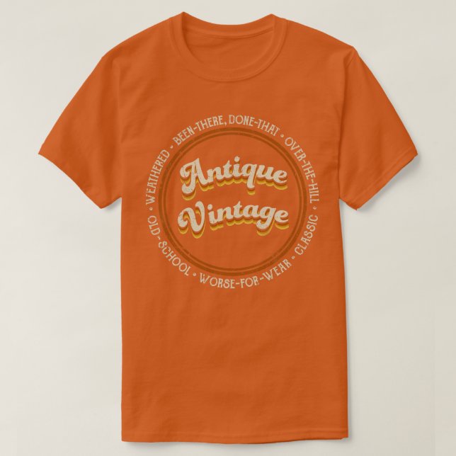 Camiseta Antiguo Vintage (Diseño del anverso)