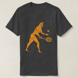 Camiseta Antiguos olímpicos modernos jugando al tenis oscur