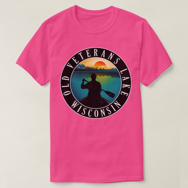 Camiseta Antiguos Veteranos Lago Wisconsin Canoeing (Diseño del anverso)