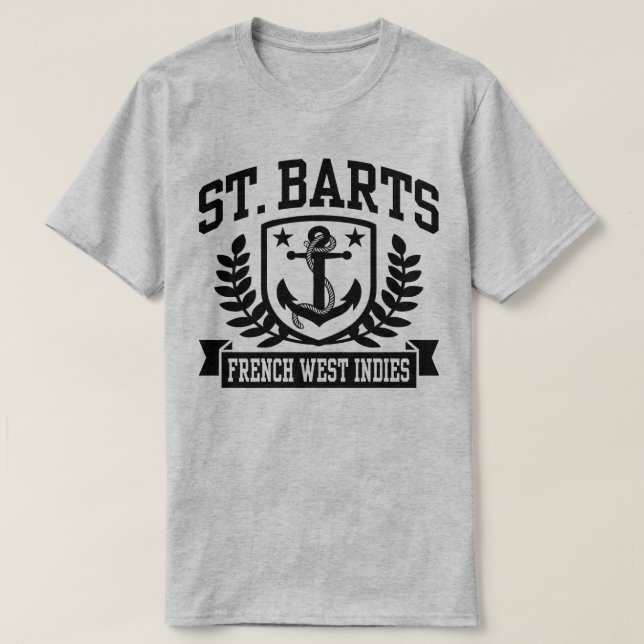 Camiseta Antillas Francesas de St. Barts (Diseño del anverso)