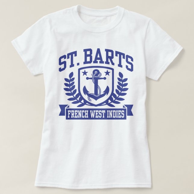 Camiseta Antillas Francesas de St. Barts (Diseño del anverso)