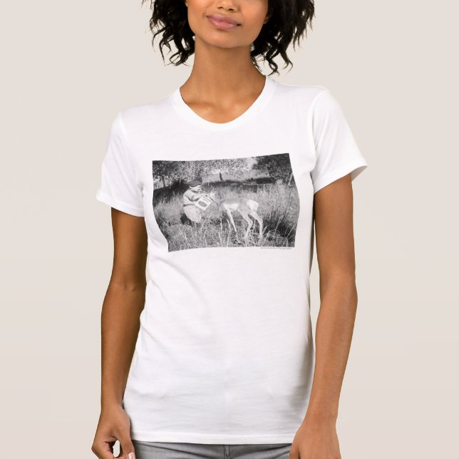 Camiseta Antílope de alimentación del muchacho (Anverso)