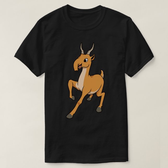 Camiseta Antílope de Kawaii Saiga (Diseño del anverso)