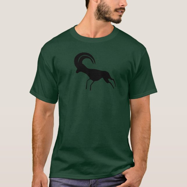 Camiseta Antílope sahariano del arte de la roca (Anverso)