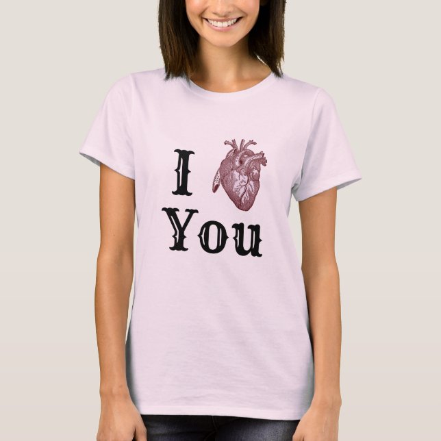 Camiseta Antique I Heart You (Anverso)