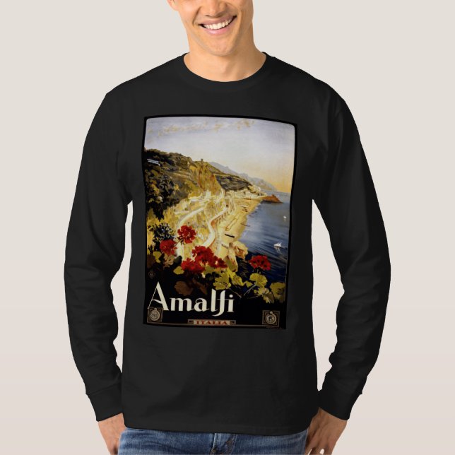 Camiseta Antique Illustration Italy Amalfi Coast Antique Jo (Anverso)
