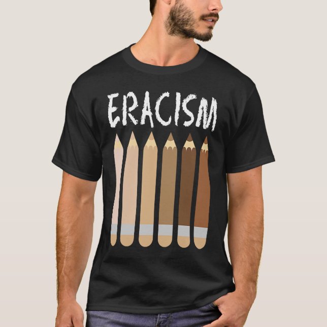 Camiseta Antirracismo Eracismo afroamericano Melanin Socia (Anverso)