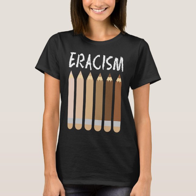 Camiseta Antirracismo Eracismo afroamericano Melanin Socia (Anverso)