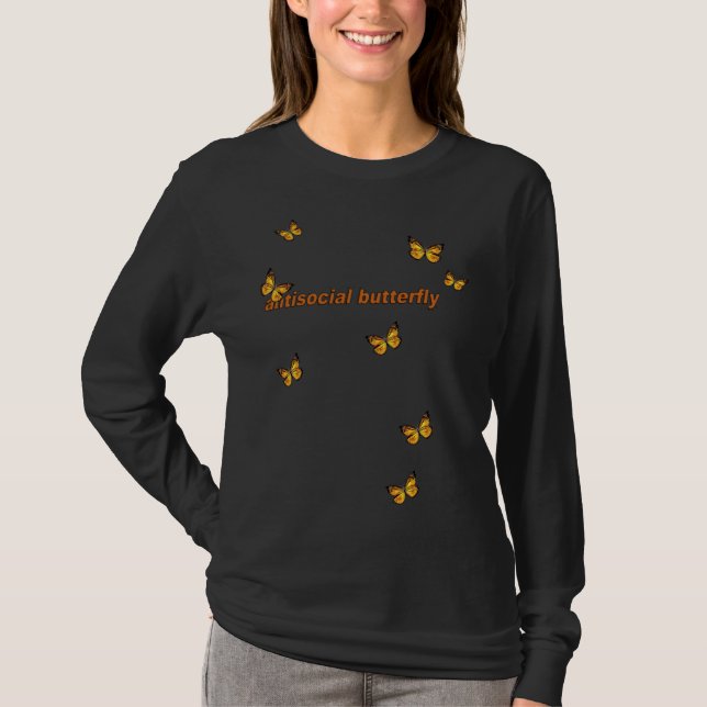 Camiseta Antisocial Butterfly (Anverso)