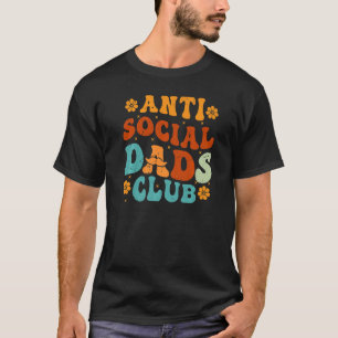 Camiseta Antisocial Dads Club Retro Funny Dad Life