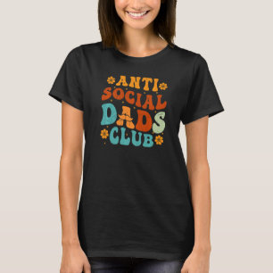 Camiseta Antisocial Dads Club Retro Funny Dad Life
