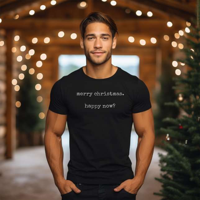 Camiseta Antisocial Feliz Navidad (Anti-Social Merry Christmas. Happy Now T-Shirt)