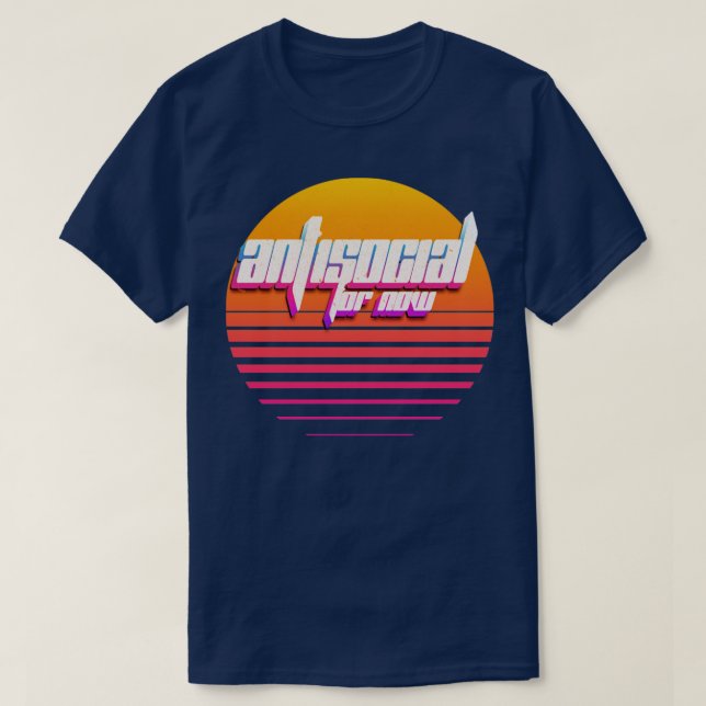 Camiseta Antisocial por ahora (Diseño del anverso)