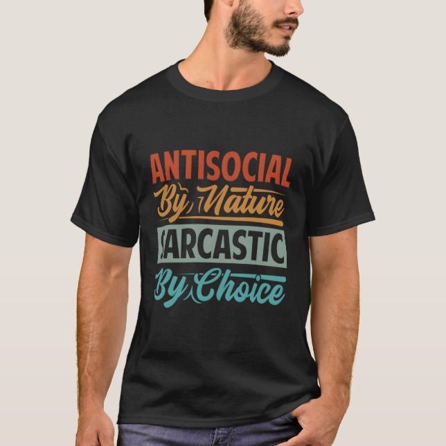 Camiseta Antisocial por elección (Anverso)
