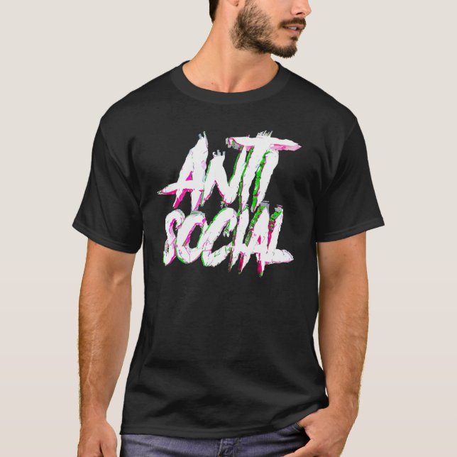 Camiseta Antisocial Shirt Introvert I Hate People Antisocia (Anverso)
