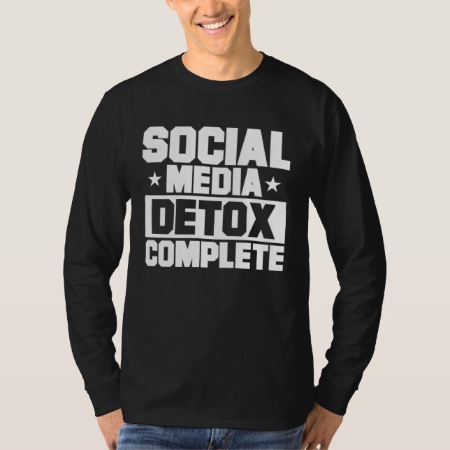Camiseta Antisocial Social Media Detox Complete Introvert (Anverso)