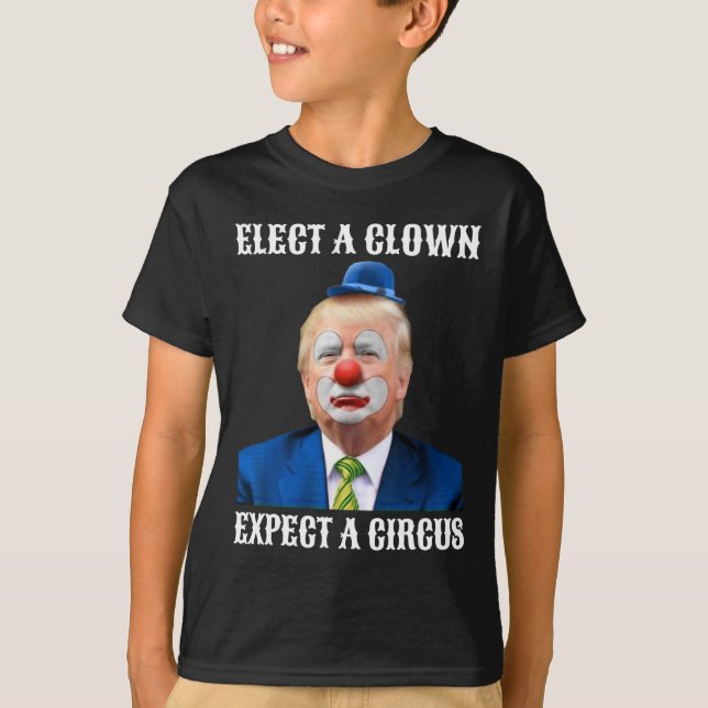 Camiseta Antitrump Elige A Un Payaso Que Espera Un Regalo D (Anverso)