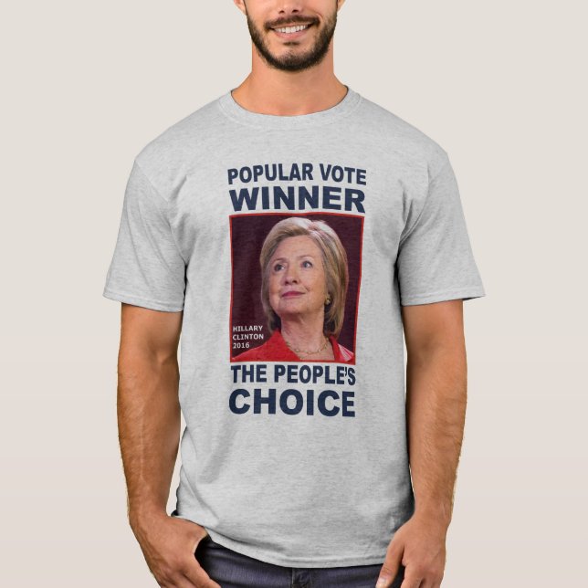 Camiseta antiTrump. Ganadora del Voto Popular de H (Anverso)