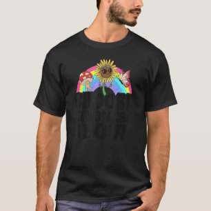Camiseta Antivandalización Arcoíris Paz Hippie Elige Amabil