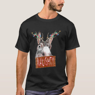 Camiseta Antlers enciende a Navidades graciosos de Rótulo t