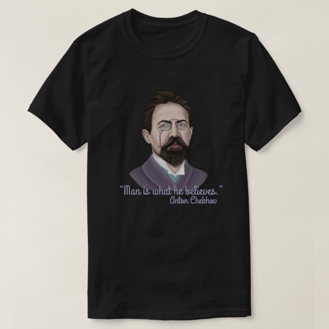 Camiseta Anton Chéjov (Diseño del anverso)